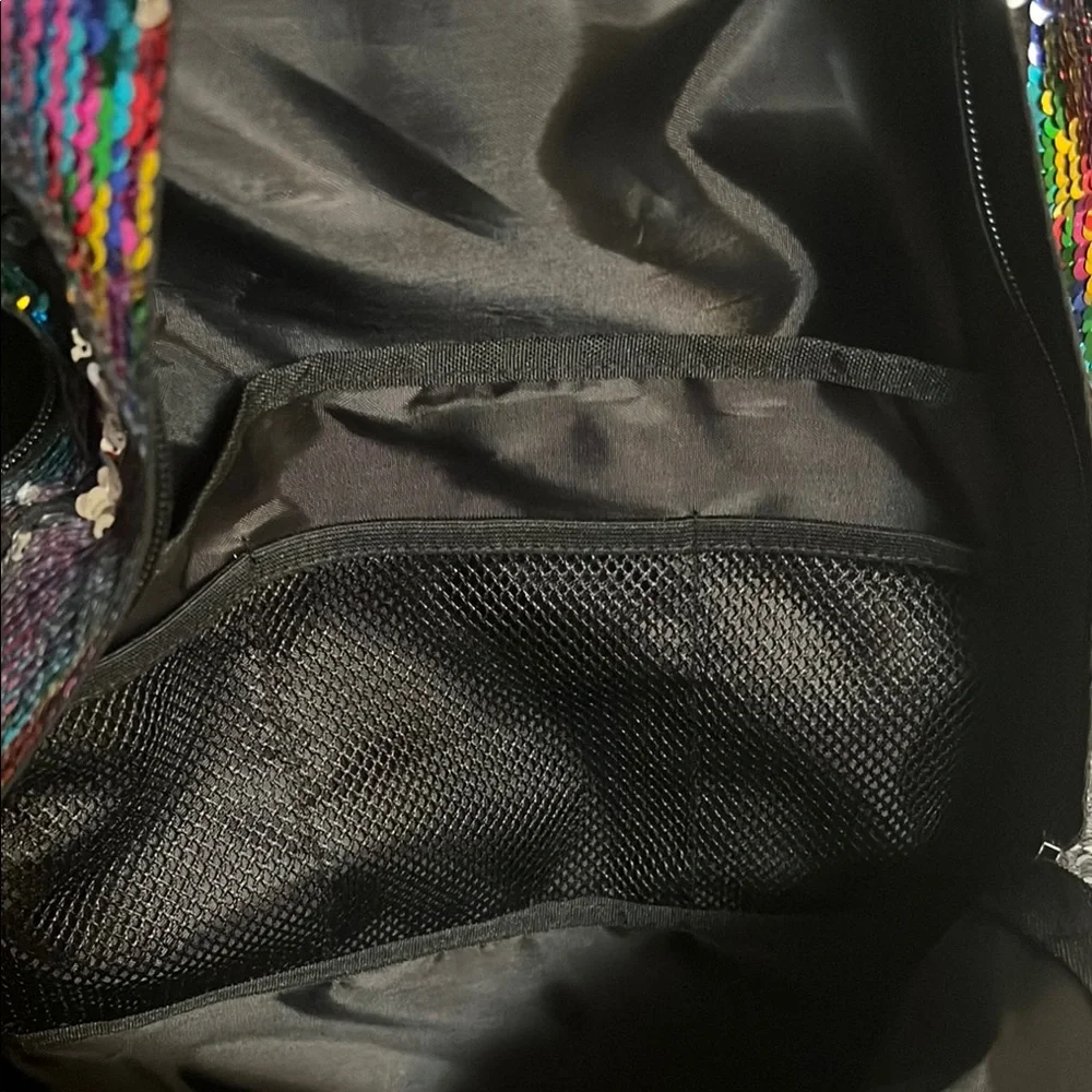 PINK vs Multicolor Sequin Backpack - Picture 7 of 9